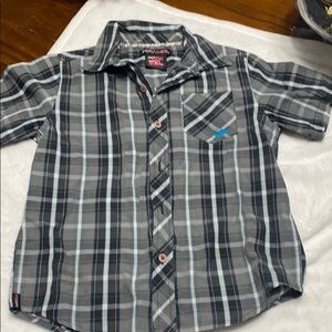 Boys hawk size 7 plaid button up